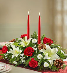 Traditional Christmas Centerpeice Flower Power, Florist Davenport FL
